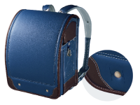 インディゴブルー×ブラウン