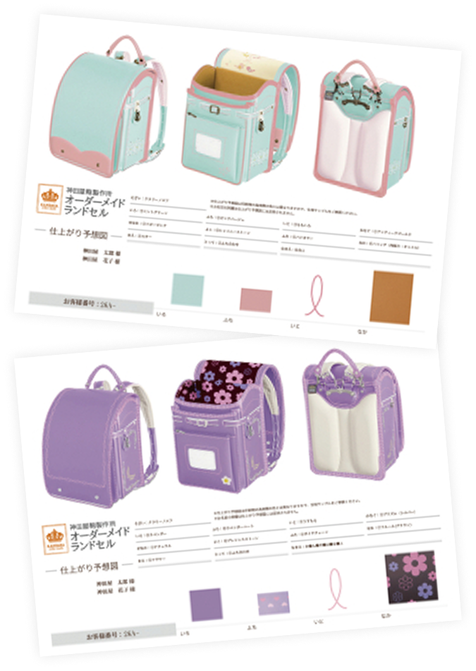 オーダー内容の資料イメージ